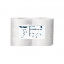 Бумага туалетная 525 метров БОЛЬШОЙ РУЛОН, TORK (Система T1) UNIVERSAL, 1-слойная, КОМПЛЕКТ 6 рулонов, 120195