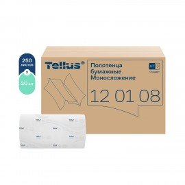 Полотенца бумажные 250 штук, TORK (Система H3) UNIVERSAL, белые, ZZ (V-сложение), КОМПЛЕКТ 20 пачек, 120108