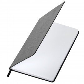 Блокнот А5 (148х218 мм), BRAUBERG "Select", 96 л., балакрон, резинка, клетка, черный, 125211