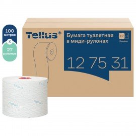 Бумага туалетная 100 м, TORK (Система Т6), комплект 27 шт., Advanced, 2-слойная, белая, 127530