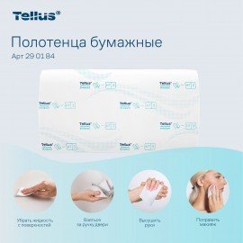 Полотенца бумажные, 200 шт., TORK (Система H3) ADVANCED, 2-слойные, белые, ZZ (V-сложение), КОМПЛЕКТ 20 пачек, 290184