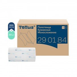 Полотенца бумажные, 200 шт., TORK (Система H3) ADVANCED, 2-слойные, белые, ZZ (V-сложение), КОМПЛЕКТ 20 пачек, 290184