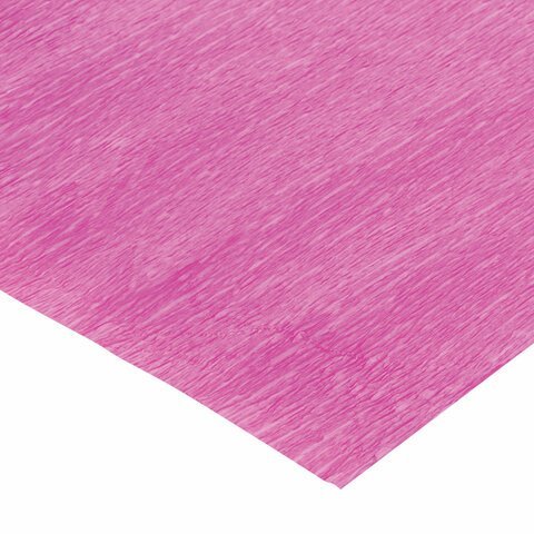 Бумага гофрированная/креповая, 32 г/м2, 50х250 см, розовая, в рулоне, BRAUBERG, 126532