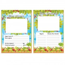 Листы-вкладыши для портфолио школьника, 14 разделов, 16 листов, "Окружающий мир", BRAUBERG, 126896