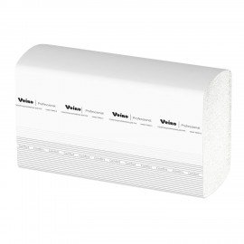 Полотенца бумажные 150 шт., VEIRO (Система H2) COMFORT, 2-слойные, белые, КОМПЛЕКТ 21 пачка, 32х21,6, W-сложение, KW208