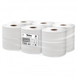 Бумага туалетная 170 м, VEIRO Professional (Система T2), КОМПЛЕКТ 12 шт., Comfort, 2-слойная, T204