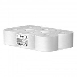 Бумага туалетная 215 м, VEIRO (Система T8), КОМПЛЕКТ 6 шт., с центральной вытяжкой, Comfort, 2-слойная, TP210