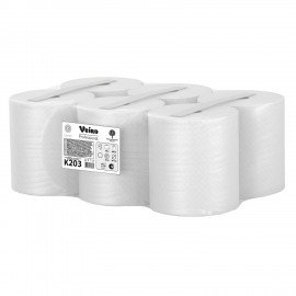 Полотенца бумажные рулонные 150 м, VEIRO (Система H1) COMFORT, 2-слойные, белые, КОМПЛЕКТ 6 рулонов, K203