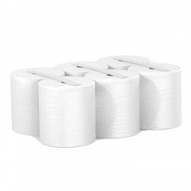 Полотенца бумажные рулонные 150 м, VEIRO (Система H1) COMFORT, 2-слойные, белые, КОМПЛЕКТ 6 рулонов, K203