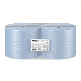 Бумага протирочная VEIRO (Система W1), КОМПЛЕКТ 2 шт., 1000 листов в рулоне, 24х35 см, 2-слойная, Comfort, W201