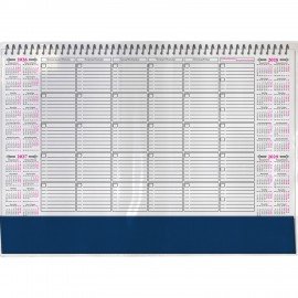 Планинг настольный недатированный ЕЖЕМЕСЯЧНИК (490х350 мм), гребень, 12 л., календарь на 4 года, 18с8