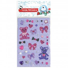 Наклейки "Хрустальные мишки", с европодвесом, ЛИП, RSS014