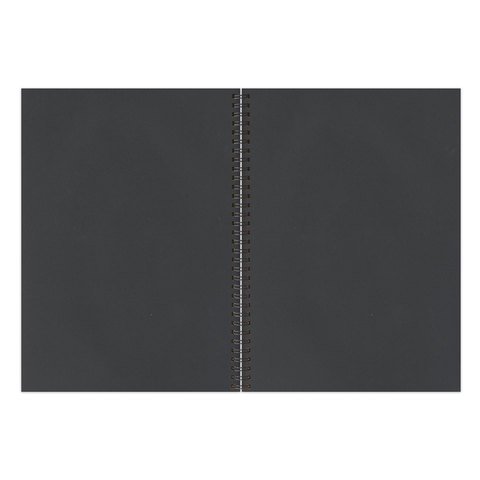 Скетчбук, черная бумага 120 г/м2, 148х210 мм, 32 л., гребень, BRAUBERG ART CLASSIC, 128952