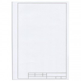 Папка для черчения А4, 210х297 мм, 10 л., 160 г/м2, рамка вертикальный штамп, ПИФАГОР, 129231