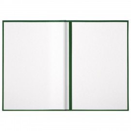 Папка адресная бумвинил с гербом России, формат А4, зеленая, индивидуальная упаковка, STAFF "Basic", 129581