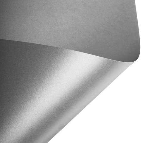 Бумага (картон) для творчества (1 лист) SADIPAL "Sirio" А2+ (500х650 мм), 225 г/м2, серебряная фольга, 20259