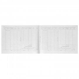 Кассовая книга Форма КО-4, 48 л., картон, типограф. блок, альбомная, А4 (290х200 мм), 130008