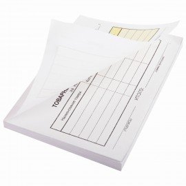 Бланк бухгалтерский, офсет, 2-слойный самокопирующийся, "Товарный чек", А6 (110х143 мм), СПАЙКА 50 шт., 130050