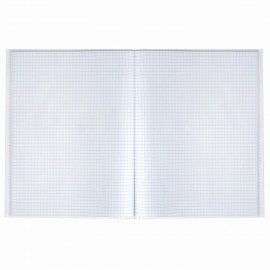 Книга учета 80 л., клетка, твердая, глянцевая, блок офсет, А4 210х265 мм, STAFF, 130071