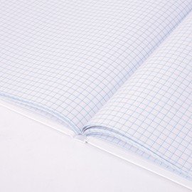 Книга учета 80 л., клетка, твердая, глянцевая, блок офсет, А4 210х265 мм, STAFF, 130071