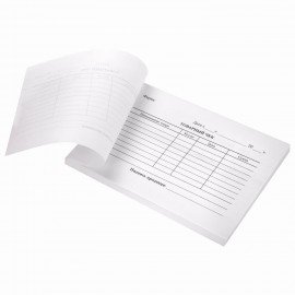 Бланк бухгалтерский, офсет, "Товарный чек", А6 (98х136 мм), СПАЙКА 100 шт., STAFF, 130136
