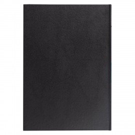 Книга учета 96 л., клетка, твердая, бумвинил, блок офсет, А4 (200х290 мм), BRAUBERG, черная, 130223