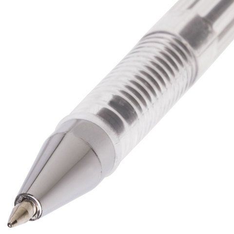 Ручка гелевая BRAUBERG "Jet", СИНЯЯ, корпус прозрачный, узел 0,5 мм, линия письма 0,35 мм, 141019