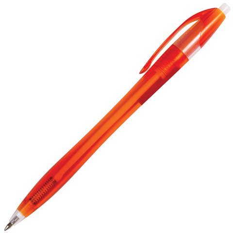 Ручка шариковая автоматическая BRAUBERG "Chance", СИНЯЯ, корпус тонированный ассорти, узел 0,7 мм, линия письма 0,35 мм, 141160