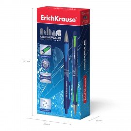 Ручка шариковая автоматическая ERICH KRAUSE "Megapolis Concept", СИНЯЯ, узел 0,7 мм, линия письма 0,35 мм, 31