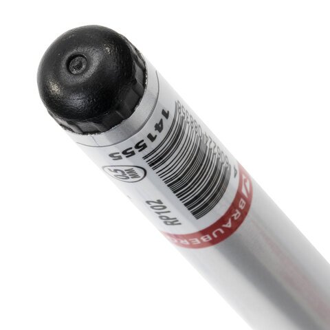 Ручка-роллер BRAUBERG "Flagman", ЧЕРНАЯ, корпус серебристый, хромированные детали, узел 0,5 мм, линия письма 0,3 мм, 141555