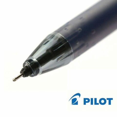 Ручка стираемая гелевая PILOT "Frixion Point", ЧЕРНАЯ, игольчатый узел 0,5 мм, линия письма 0,25 мм