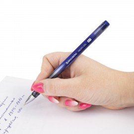 Ручка шариковая масляная BRAUBERG "Profi-Oil", СИНЯЯ, корпус с печатью, узел 0,7 мм, линия письма 0,35 мм, 141632