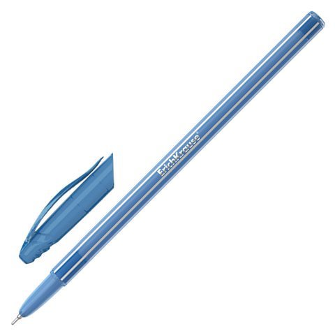 Ручка шариковая ERICH KRAUSE "Cocktail", СИНЯЯ, корпус ассорти, узел 0,6 мм, линия письма 0,32 мм, 33518
