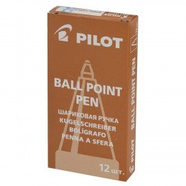 Ручка шариковая масляная автоматическая PILOT, корпус черный, узел 0,7 мм, линия 0,32 мм, синяя, BPRK-10M B