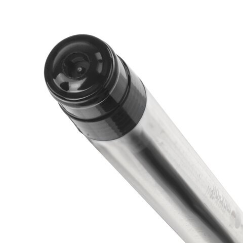 Ручка шариковая масляная с грипом BRAUBERG "Max-Oil", ЧЕРНАЯ, игольчатый узел 0,7 мм, линия письма 0,35 мм, 142142