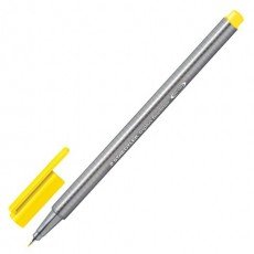 Ручка капиллярная (линер) STAEDTLER "Triplus Fineliner", ЖЕЛТАЯ, трехгранная, линия письма 0,3 мм, 334-1