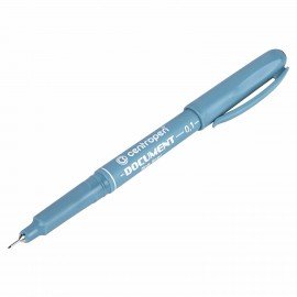 Ручка капиллярная (линер) ЧЕРНАЯ CENTROPEN "Document", трехгранная, линия 0,1 мм, 2631/0,1, 2 2631 0101