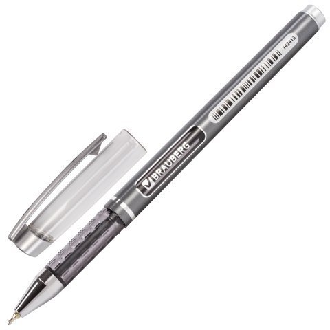 Ручка шариковая масляная BRAUBERG "Choice", СИНЯЯ, корпус с печатью, узел 0,7 мм, линия письма 0,35 мм, 142413