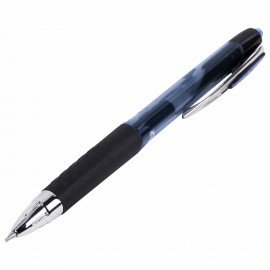 Ручка гелевая автоматическая с грипом UNI-BALL (Япония) "Signo", СИНЯЯ, корпус тонированный, узел 0,7 мм, линия письма 0,4 мм, UMN-207, UMN-207 BLUE