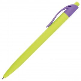 Ручка шариковая масляная автоматическая BRAUBERG "FRUITY RX", СИНЯЯ, soft-touch, узел 0,7 мм, линия письма 0,35 мм, 142656