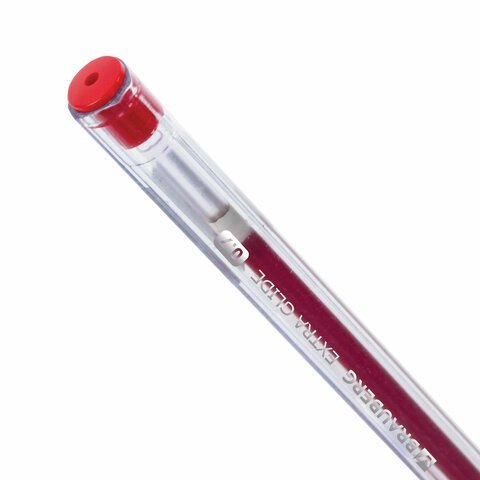 Ручка шариковая масляная BRAUBERG "Extra Glide GT", КРАСНАЯ, трехгранная, узел 0,7 мм, линия письма 0,35 мм, 142920