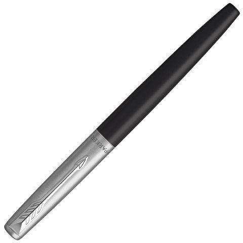 Ручка перьевая PARKER "Jotter Bond Street Black CT", черный, детали нержавеющая сталь, синяя, 2030947