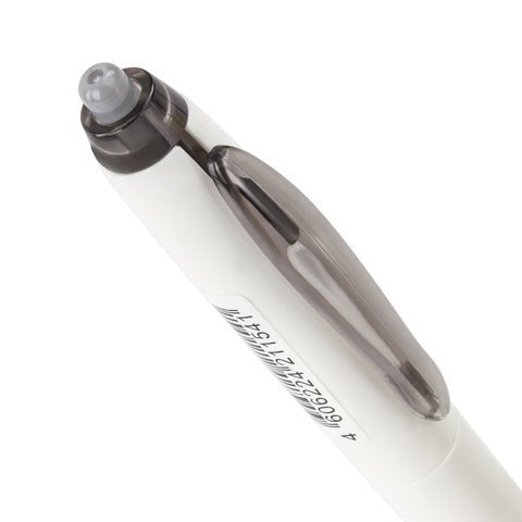 Ручка шариковая масляная автоматическая BRAUBERG "Sky White", СИНЯЯ, клип ассорти, узел 0,7 мм, линия письма 0,35 мм, 142950