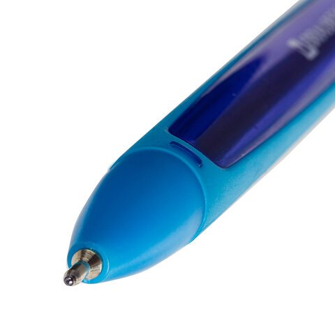 Ручка шариковая масляная BRAUBERG "BOMB GT Color", СИНЯЯ, прорезиненный корпус ассорти, узел 0,7 мм, линия письма 0,35 мм, 143346