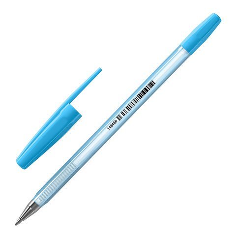 Ручка шариковая BRAUBERG "M-500 PASTEL", СИНЯЯ, корпус ассорти, узел 0,7 мм, линия письма 0,35 мм, 143450