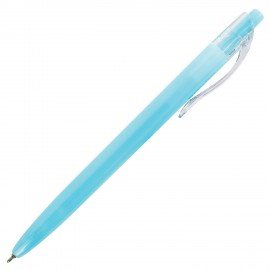 Ручка шариковая автоматическая BRAUBERG "PASTEL", СИНЯЯ, корпус ассорти, 0,7 мм, линия письма 0,35 мм, 143456