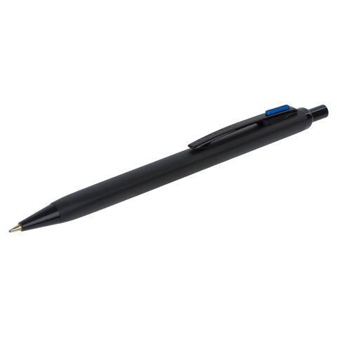 Ручка подарочная шариковая BRAUBERG "Nota", СИНЯЯ, корпус черный, трехгранная, линия письма 0,5 мм, 143488