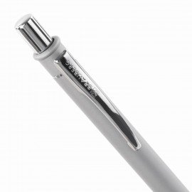 Ручка подарочная шариковая BRAUBERG "Vocale", СИНЯЯ, корпус серебристый с хромированными деталями, линия письма 0,5 мм, 143490