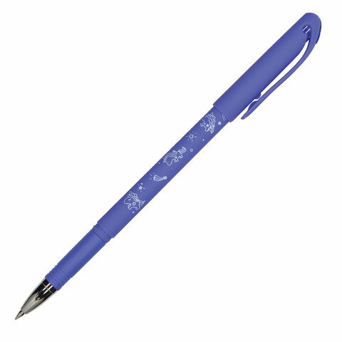 Ручка стираемая гелевая BRUNO VISCONTI Единороги, СИНЯЯ, узел 0,5 мм, линия письма 0,3 мм, 20-0254