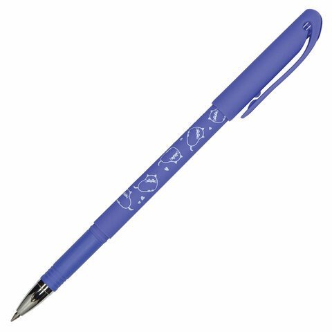 Ручка стираемая гелевая BRUNO VISCONTI Кошечка, СИНЯЯ, узел 0,5 мм, линия письма 0,3 мм, 20-0257